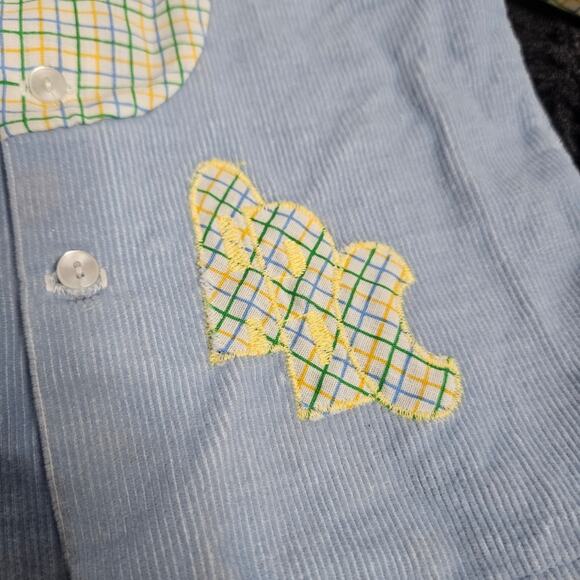 VTG Boys Chicken Embroidered Applique Overalls with ABC Jacket, size 3 months - Picture 11 of 13